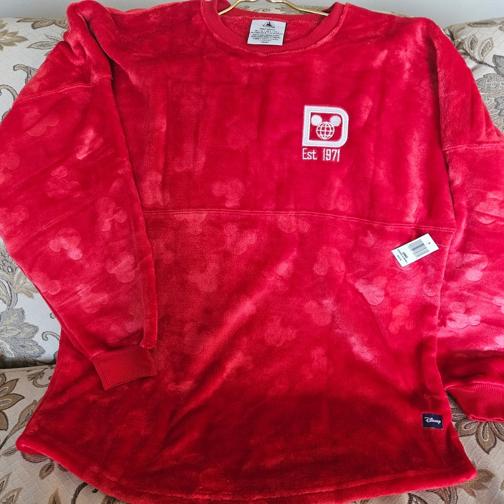 NWT: Red Sherpa Disney World Spirit Jersey